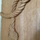 Sculpture bas relief noeud bois