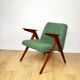 Fauteuil Bunny, bouclé vert des années 1970 par J. Chierowski