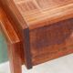 Table de chevet, teck et palissandre