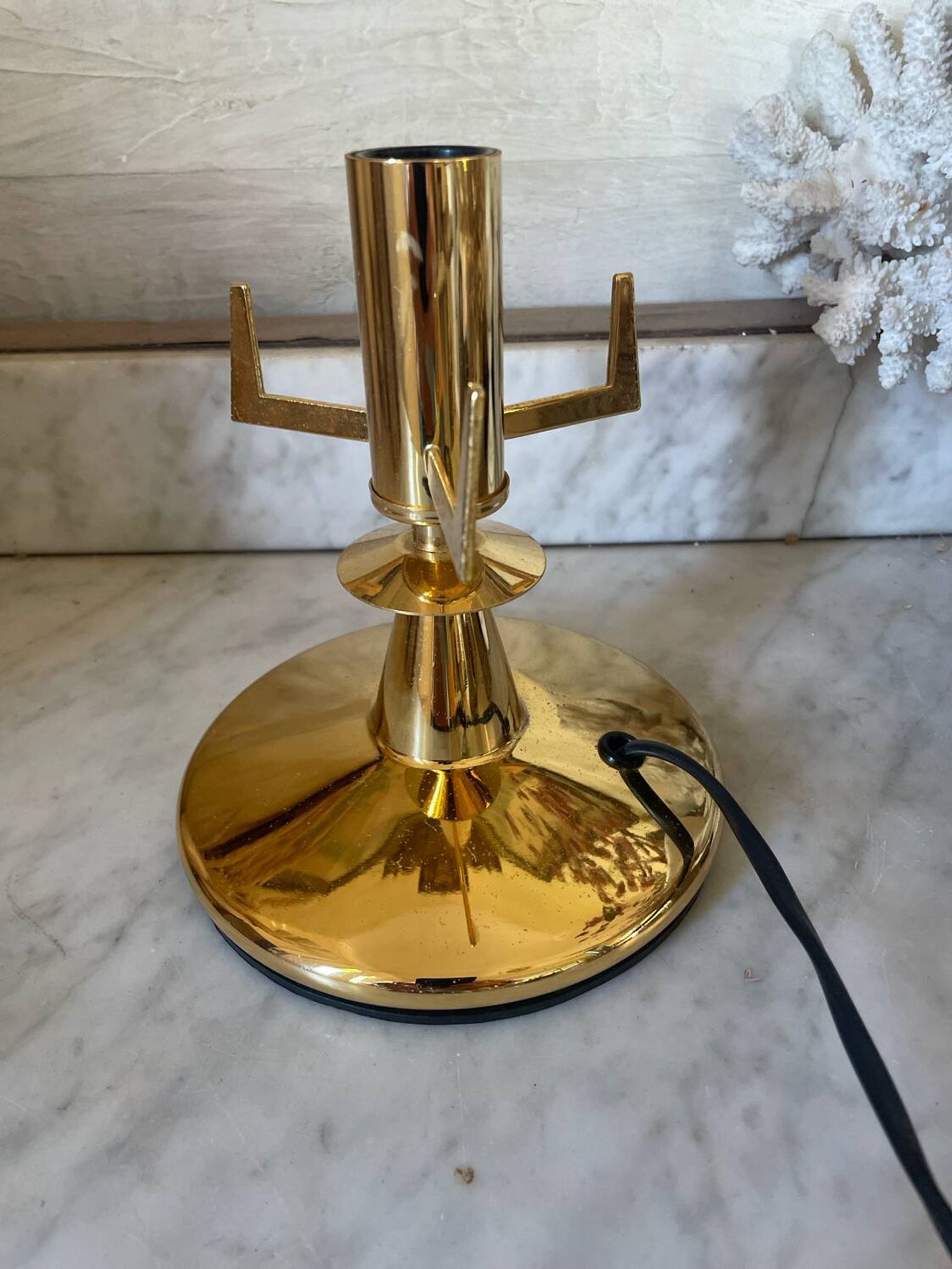 Pair of vintage Italian F.Fabbian bedside lamps
