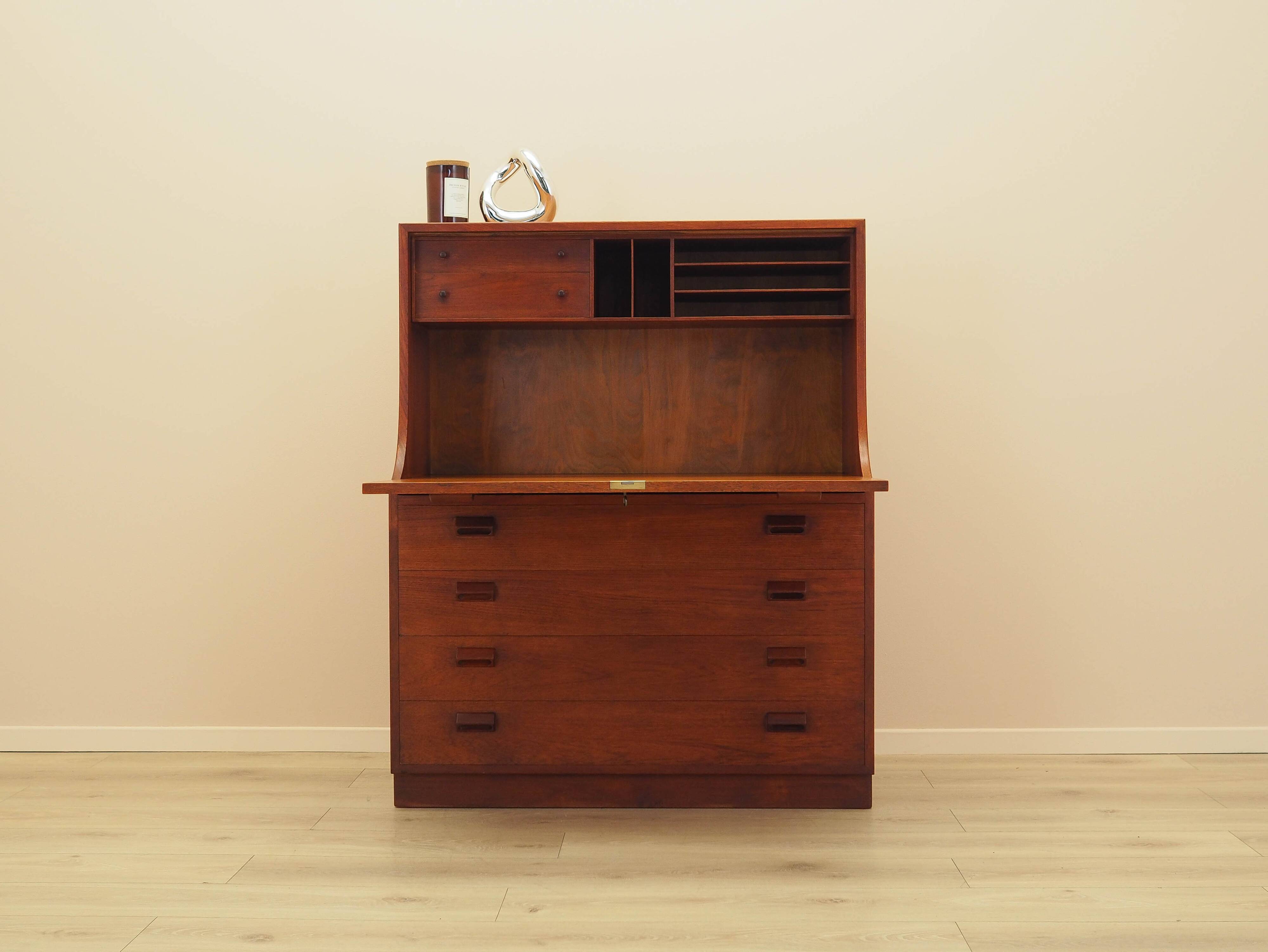 Secrétaire en teck, design danois, années 1960, designer : Børge Mogensen