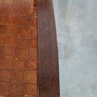 Set of 2 Schuitema design shaker chairs with seat and back in woven leather