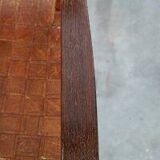 Set of 2 Schuitema design shaker chairs with seat and back in woven leather