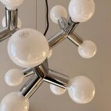 Space Age Atomic Chrome Chandelier by J.T. Kalmar, Germany, 1970