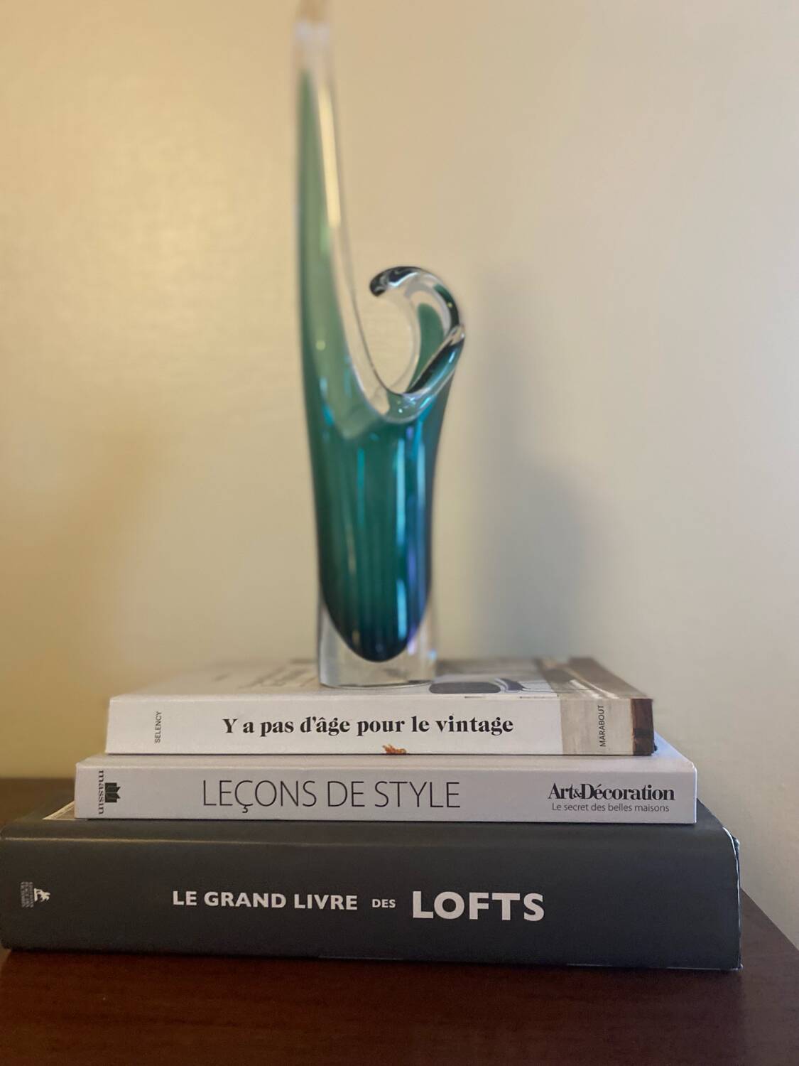 Shell crystal art sculpture vase by Paul Kedelv for Flygsfors, Scandinavian glass