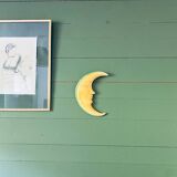 Plaster wall moon