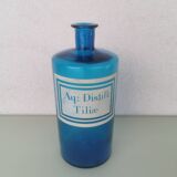 Antique blue apothecary bottle