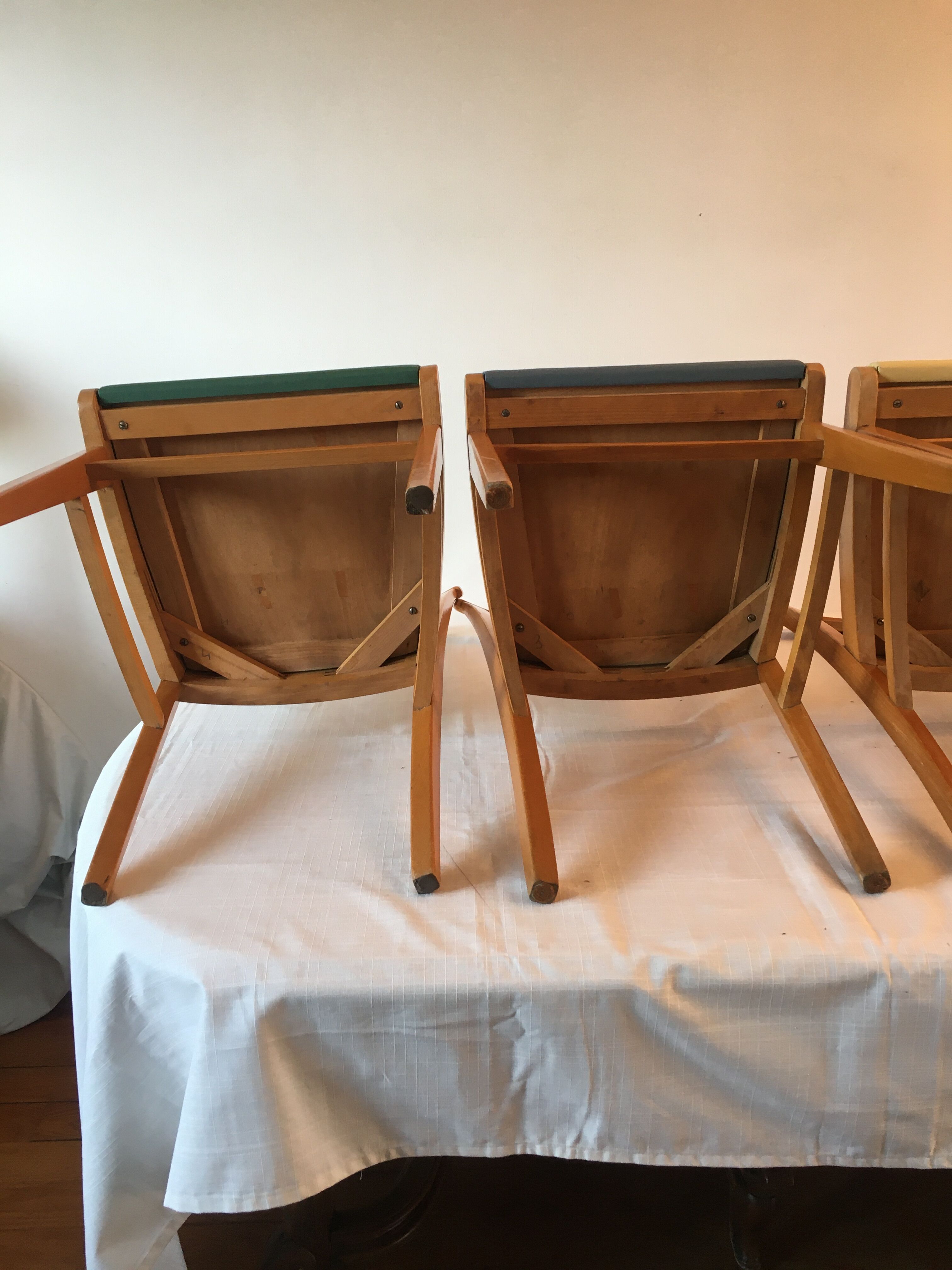 4 vintage chairs 60s