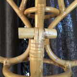 Coat holder Parrot rattan 1970
