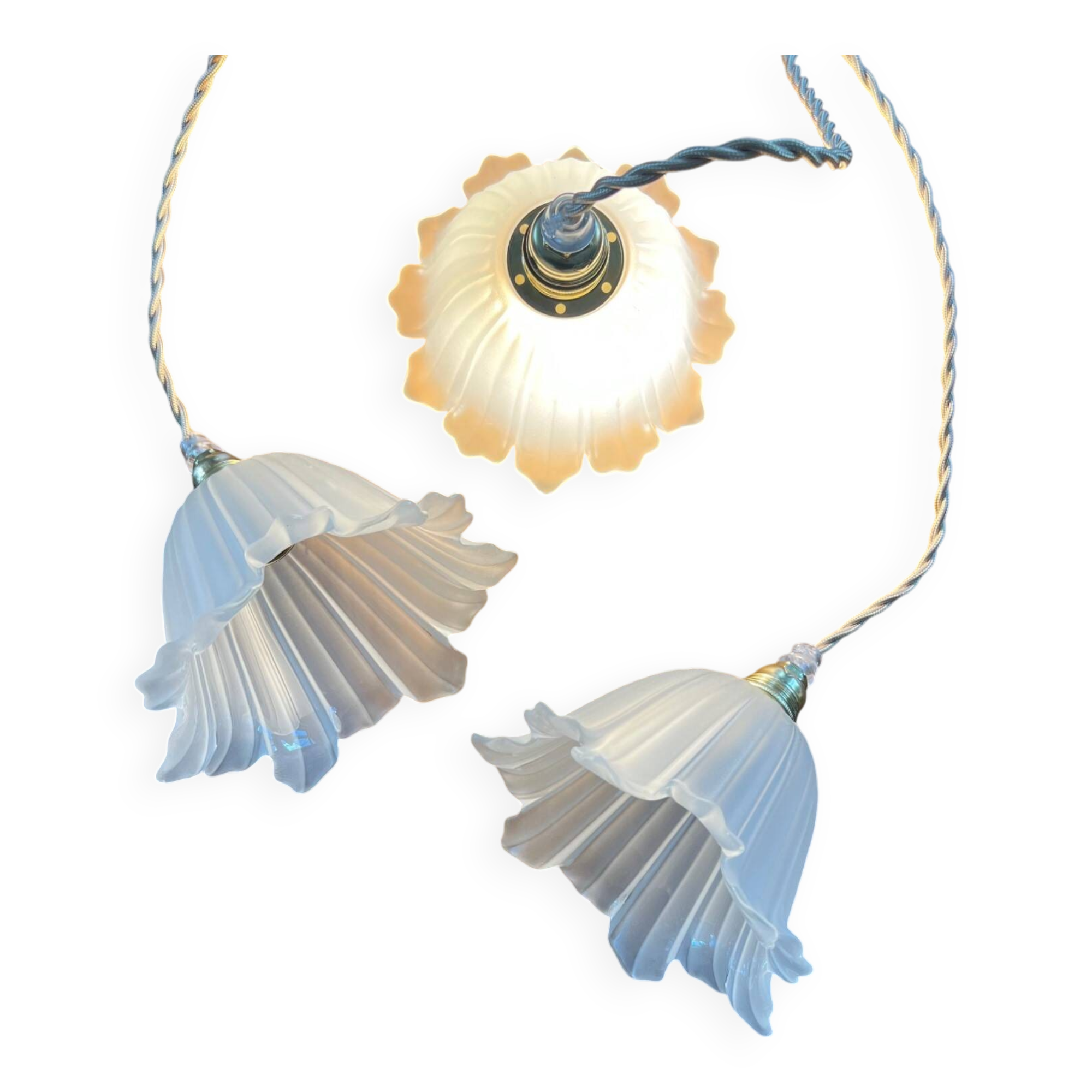 Vintage “tulip” portable lamp