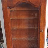 Wall display case wood and glass