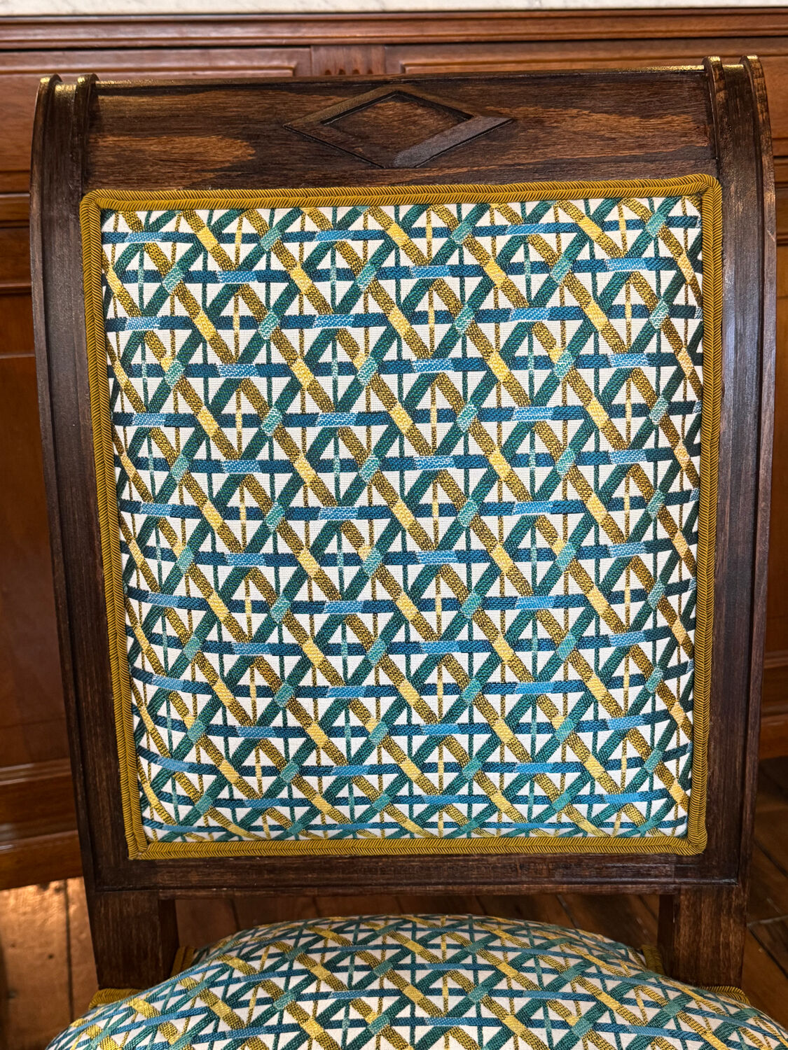 Directoire style chair – traditional upholstery