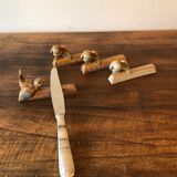 Set of 4 ceramic knife holders