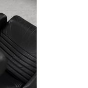 Mid-Century Rare Black Leather Scandinavian Armchair by Ire Möbel, 1970s, Set of 2