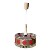 Lustre space age plastique et verre
