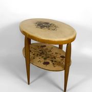 Art Deco gueridon with painted and gilded floral decoration, France – Circa 1920