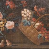 Oil painting on canvas, still life, Italy 18th century