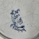 Octagonal plate in Clairefontaine earthenware, Indiana model