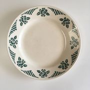 Lot de 6 assiettes en faïence vintage - années 1940-1950