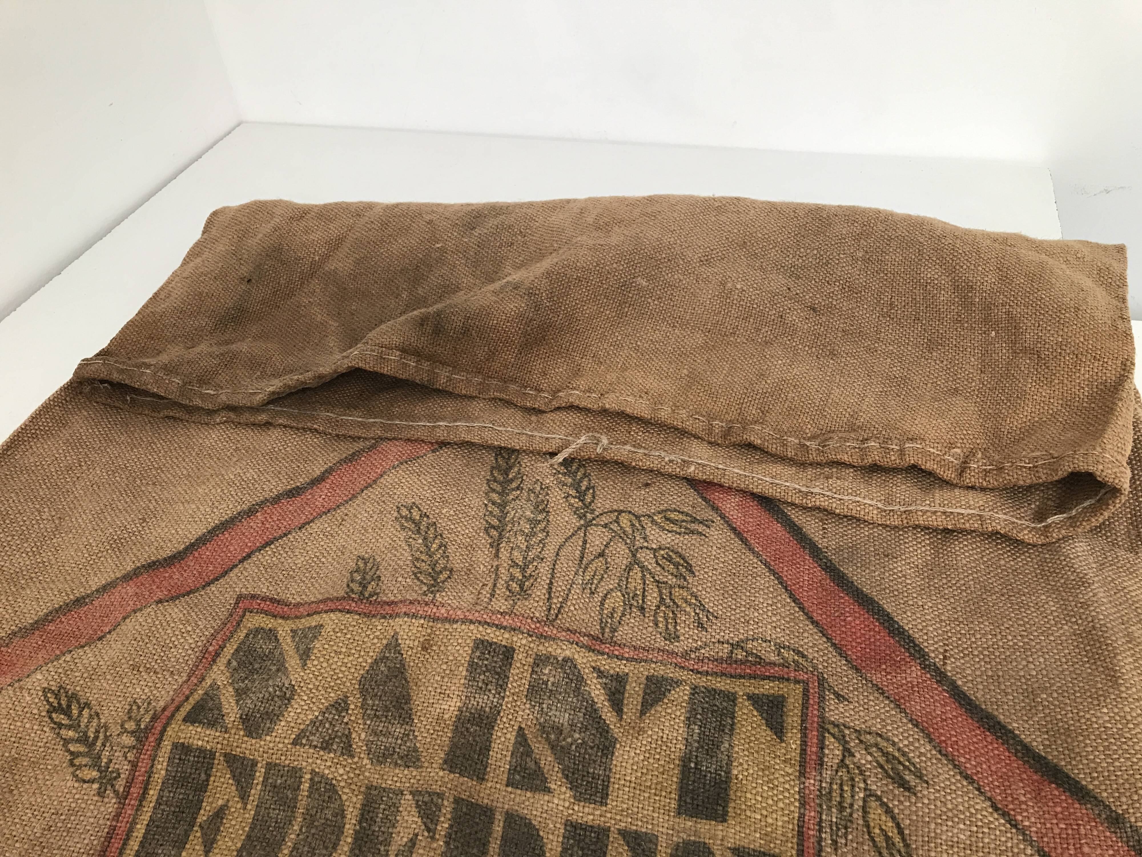 Old vintage burlap bag