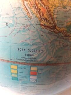 ancient terrestrial globe