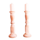 Bougeoirs en bois. bougeoir en bois. lampes en bois. chandeliers en bois.