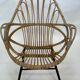 Chaise vintage en rotin par Dirk van Sliedregt Rohe Noordwolde 1960 aux Pays-Bas