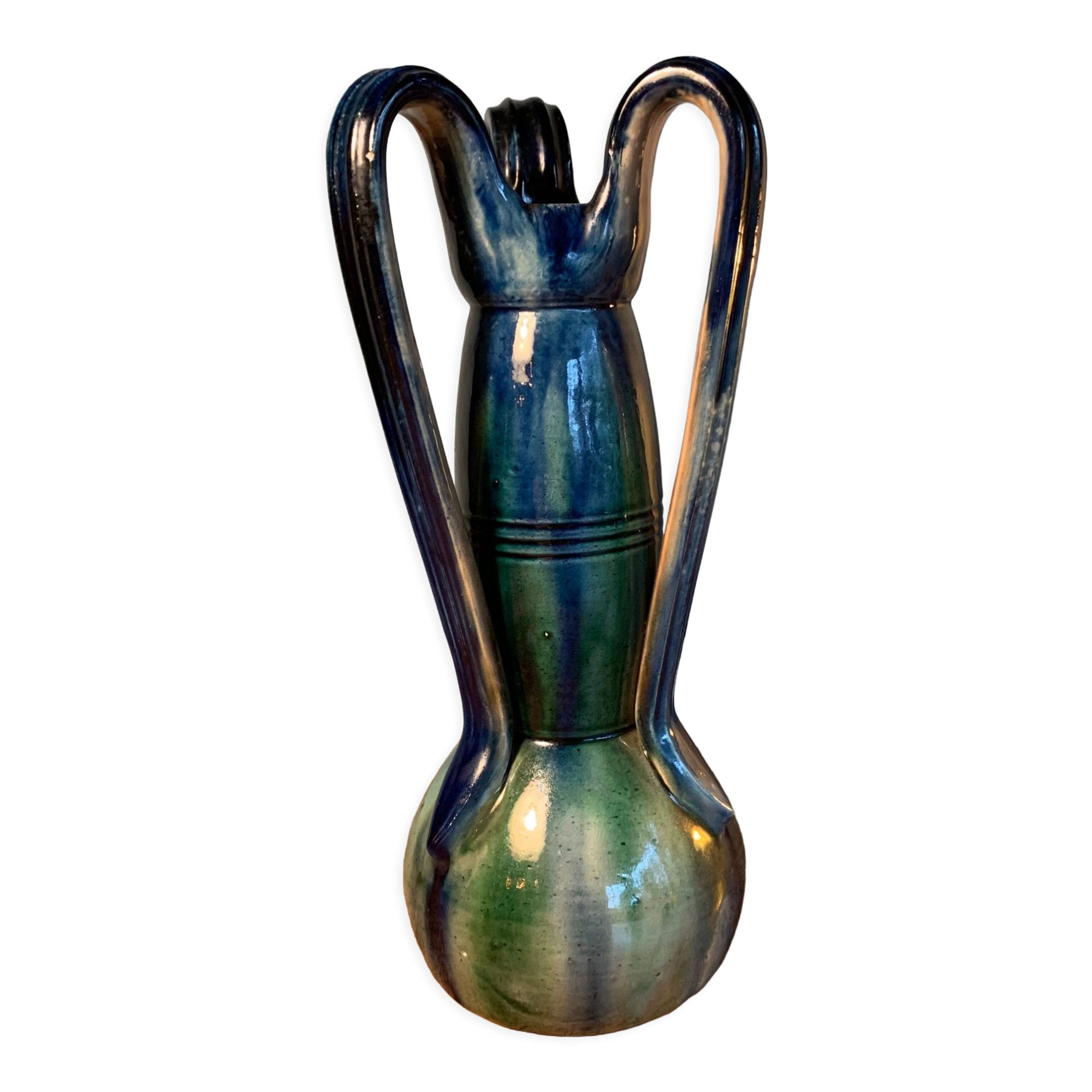 Art Nouveau vase Faience Thulin
