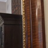 Antique beveled edge mirror in walnut frame, circa 1850