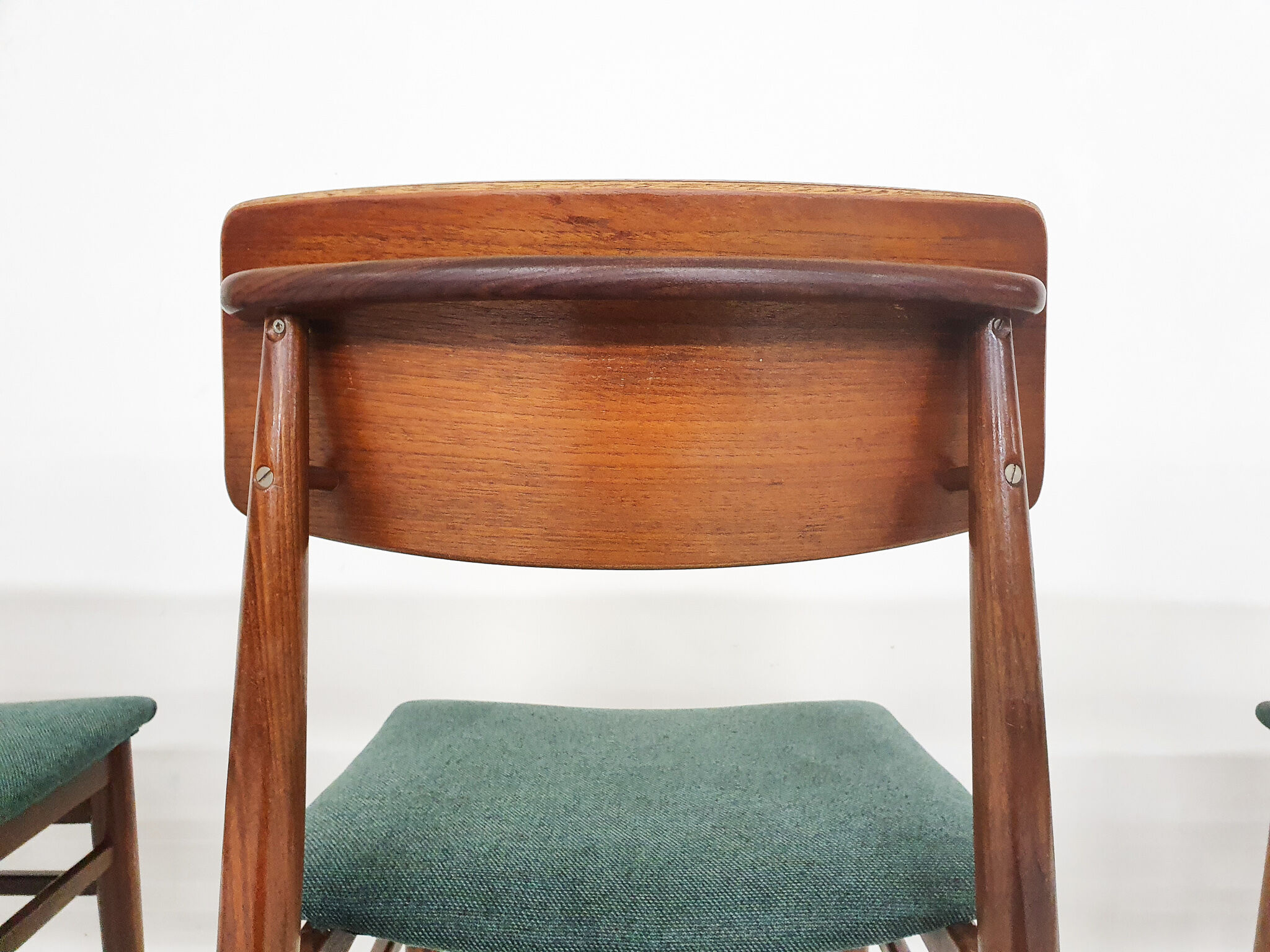 Set of four teak dining chairs by Topform, The Netherlands 1960's
