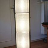 Vintage Arlus totem floor lamp from the 50s, steel and plexiglass
