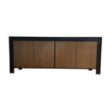 Iron and African walnut buffet