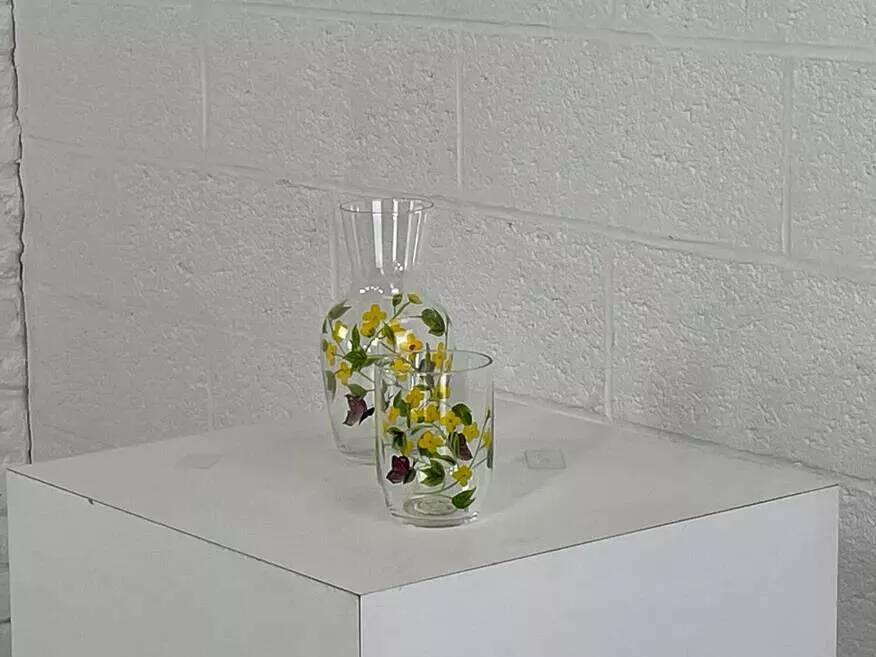 Service à boisson peinture fait main