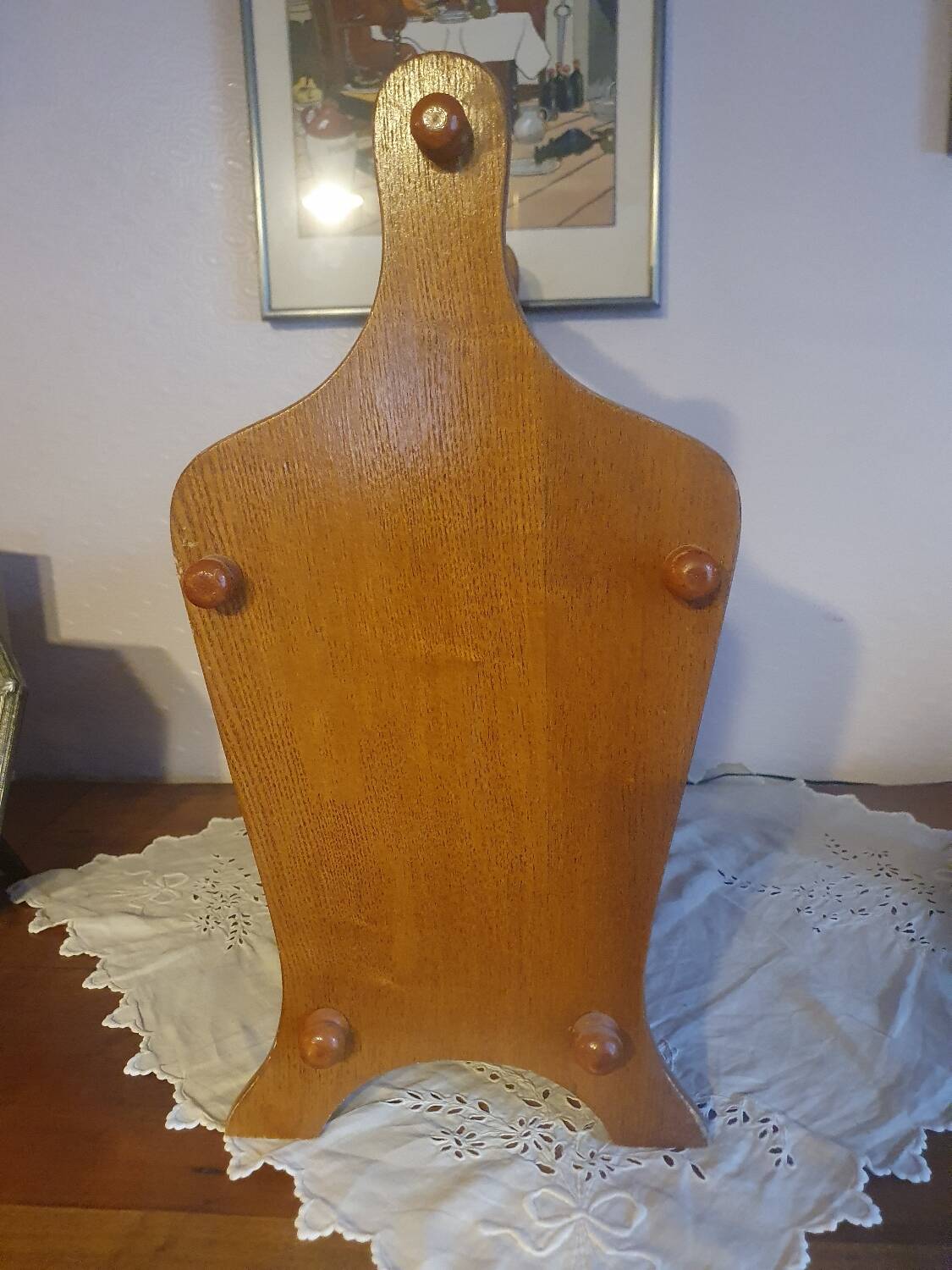 Vintage cane magazine rack