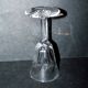 Set of 8 cerdagne wine glasses in cut crystal from saint louis h13cm