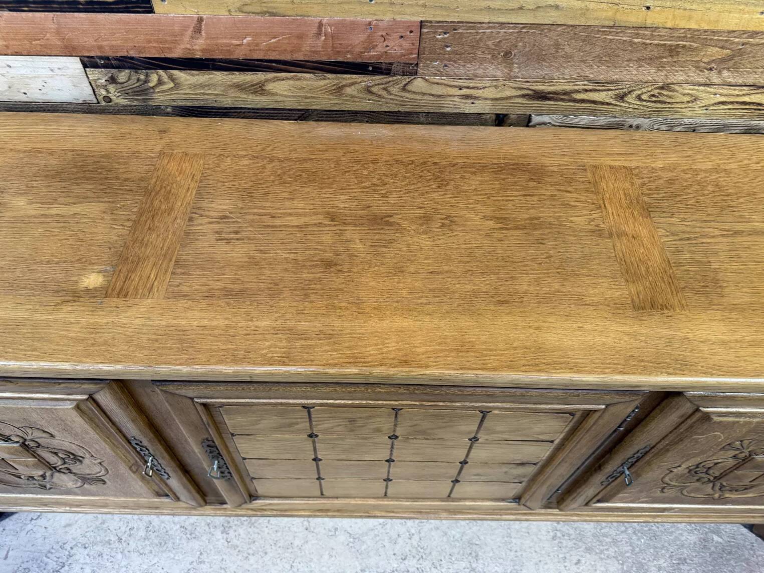 Large Art Deco sideboard in oak - Modernist Design 1950