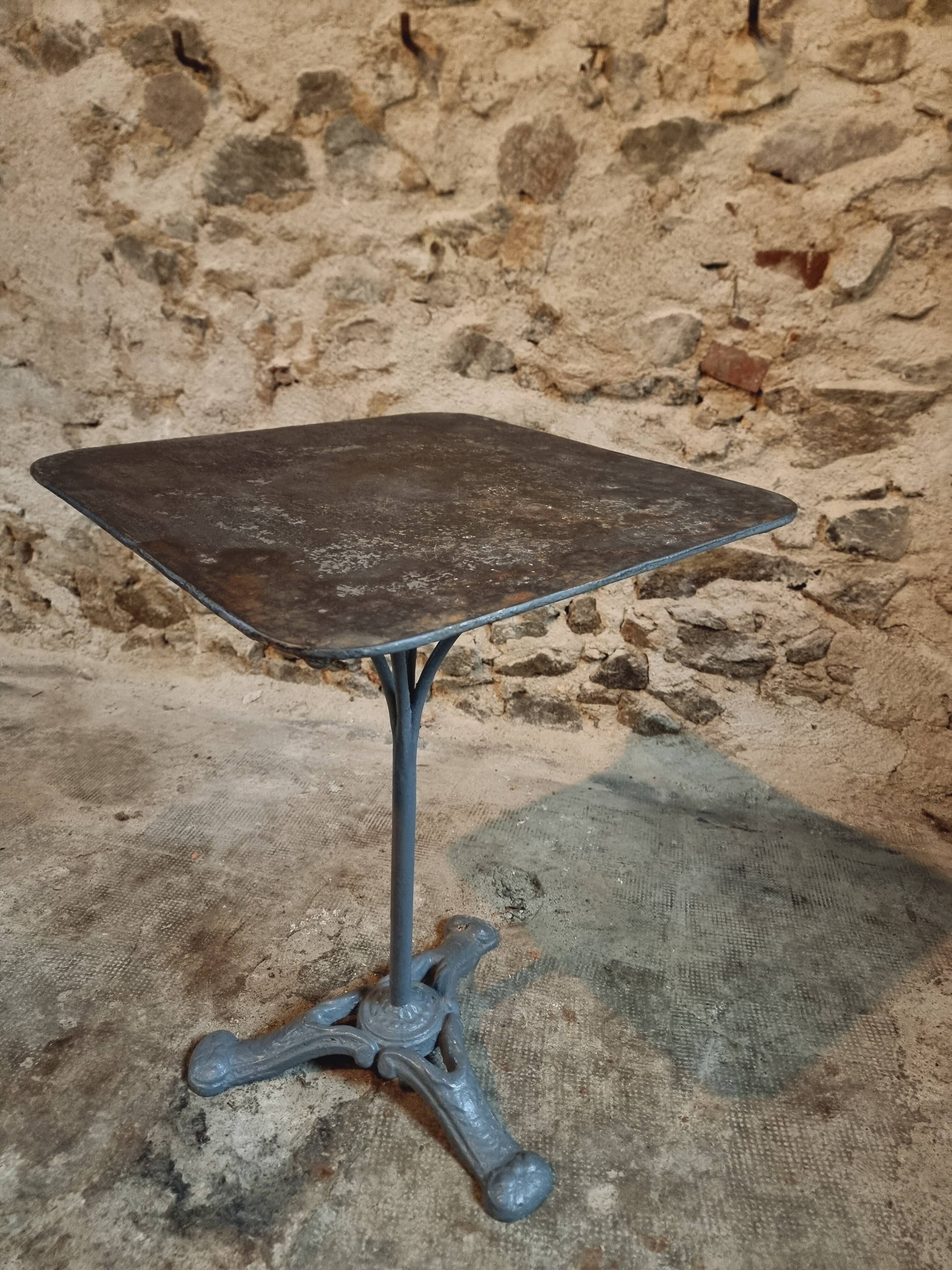 Table Bistrot Ancienne – Table de Jardin/Vin (Années 1920)