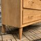 Commode pieds compas et chêne brut massif  1960