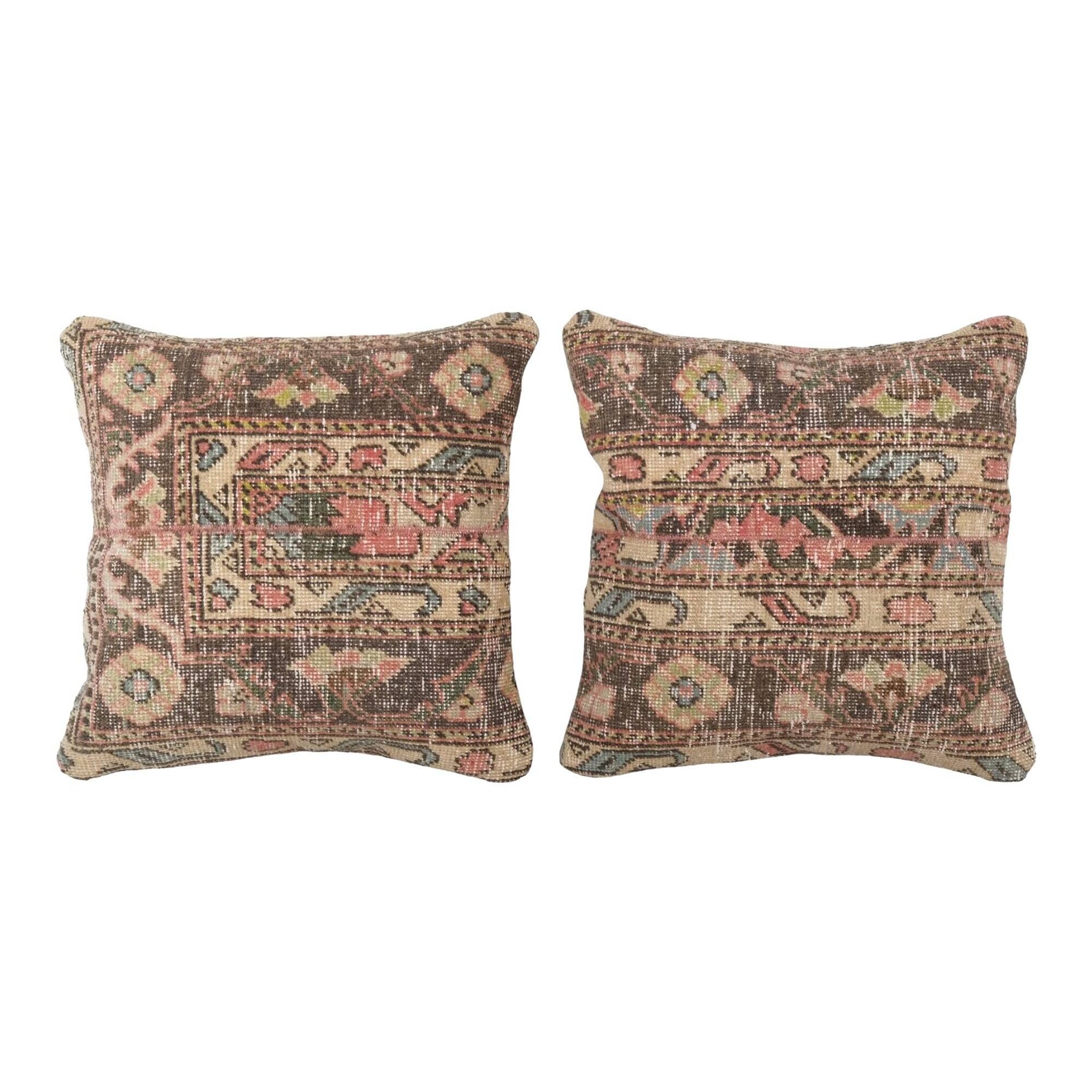 Set of 2 vintage Turkish cushion covers 51x51 cm
