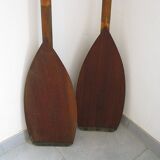 Paire de pagaies vintage 1970