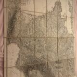 Map of France from 1876