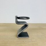 Bougeoir brutaliste fer forgé "Z"
