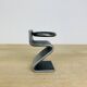 Bougeoir brutaliste fer forgé "Z"