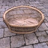 Wicker doll bench type Pomare (or Emmanuelle)