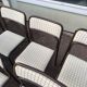 Set of 12 vintage Danish metal and fabric chairs