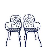 Chaises bistrot en fer forgé