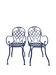 Chaises bistrot en fer forgé