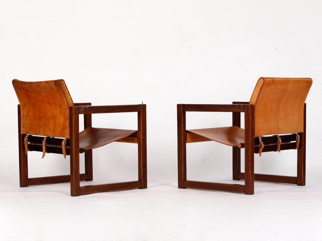 Pair of Ikea Diana Safari chairs by Karin Mobring 1970s
