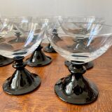 Set of 12 retro dessert cups
