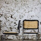 Black b32 chair by Marcel Breuer